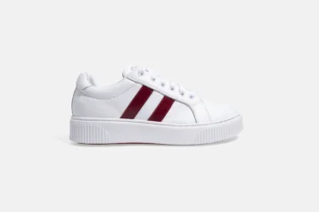 Zapatilla BICOLOR Blanco Y Rojo
