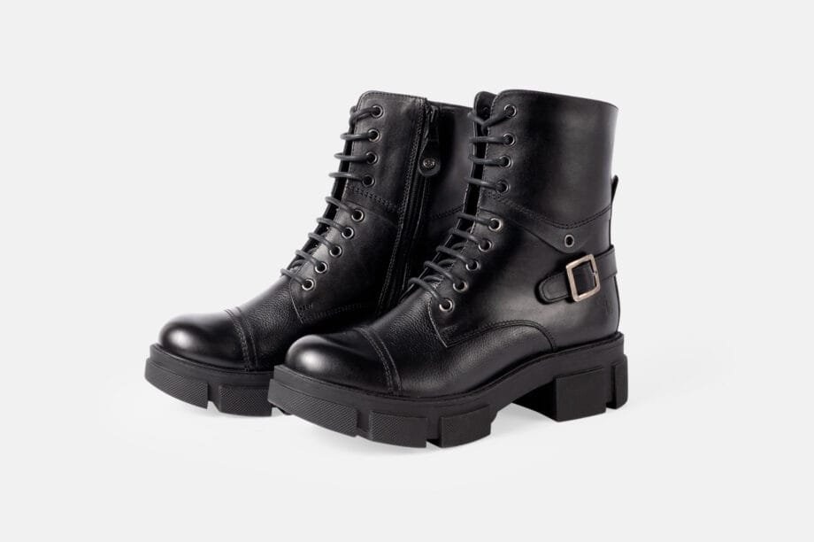 Botin GENOVA Negro con Correa