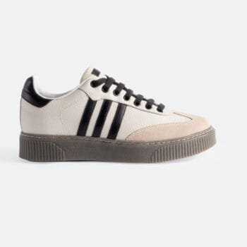 Zapatilla ZAM-04 Beige con franjas