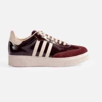 Zapatilla ZAM-04 Guinda con Tiras