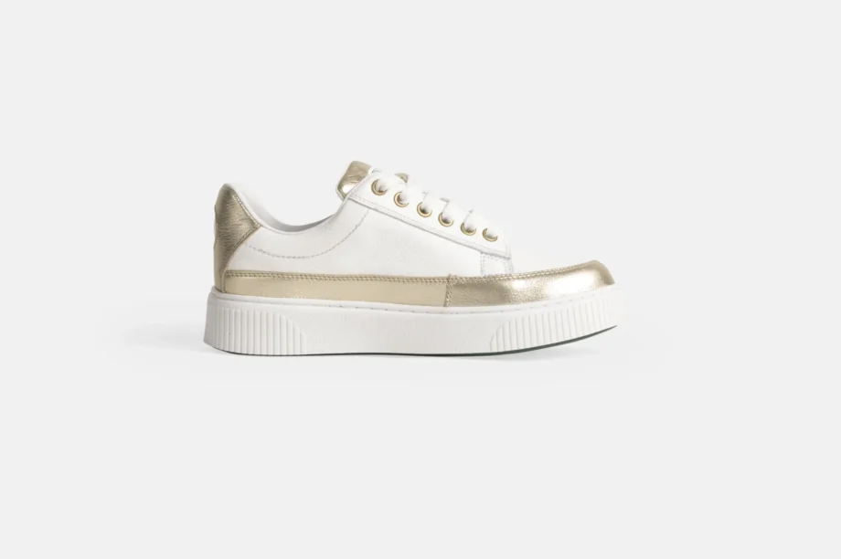 Zapatilla ZA51-24 Blanco/Dorado