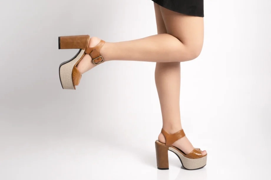 Sandalias PANA-2402 Croco Natural