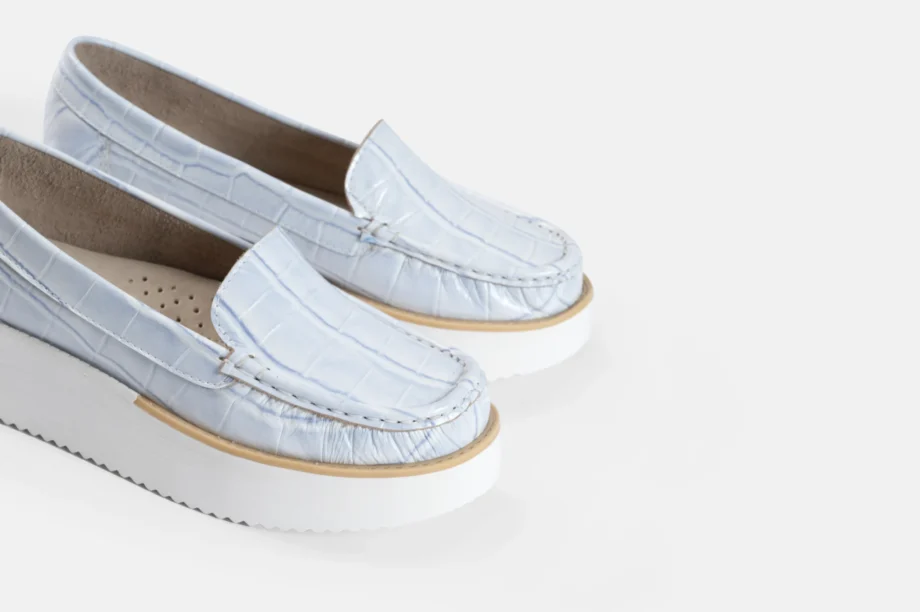 Mocasin MOC 50 Croco Celeste