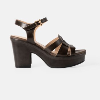 Sandalia de taco HARBOUR Moro