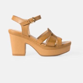 Sandalia de taco HARBOUR Natural