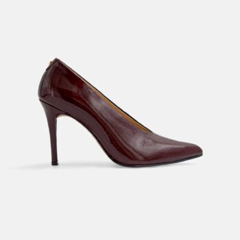 Stiletto EVORY Cuero Charol color Bordo