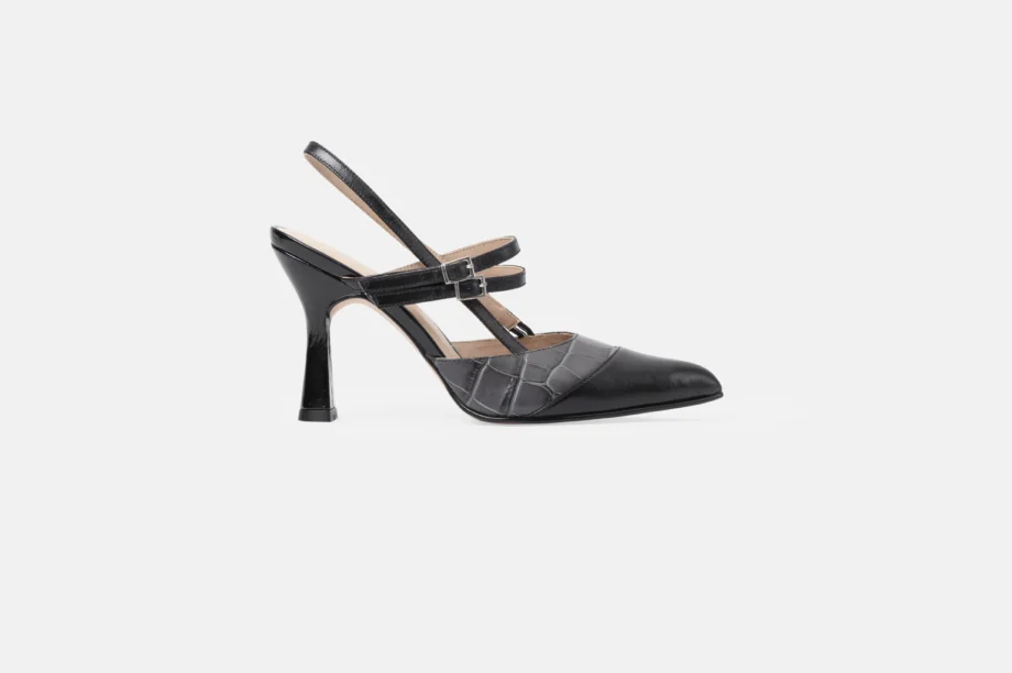 Stiletto 9024-200 Venecia Croco negro