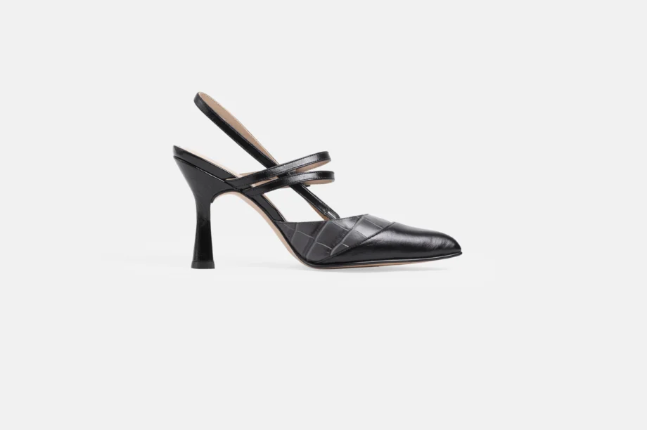 Stiletto 9024-200 Venecia Croco negro