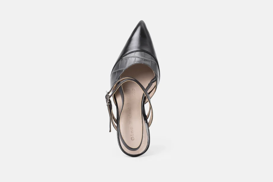 Stiletto 9024-200 Venecia Croco negro