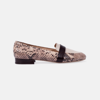 Zapato BALE-VICO Croco Serpiente Beige
