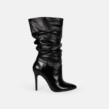 Bota Larga DG-22505 Negro Corrugado