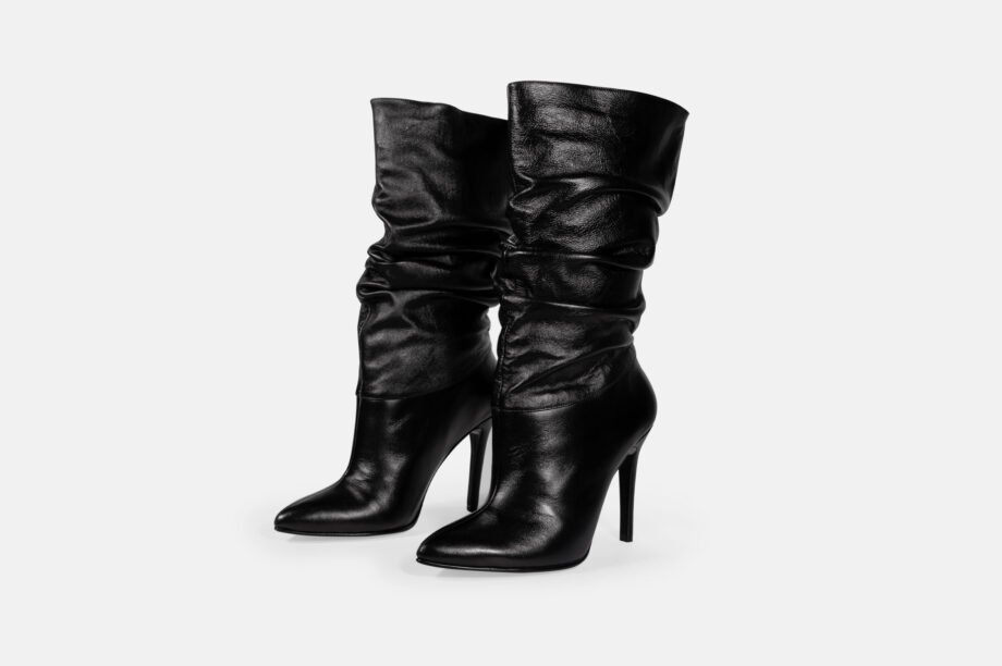 Bota Larga DG-22505 Negro Corrugado