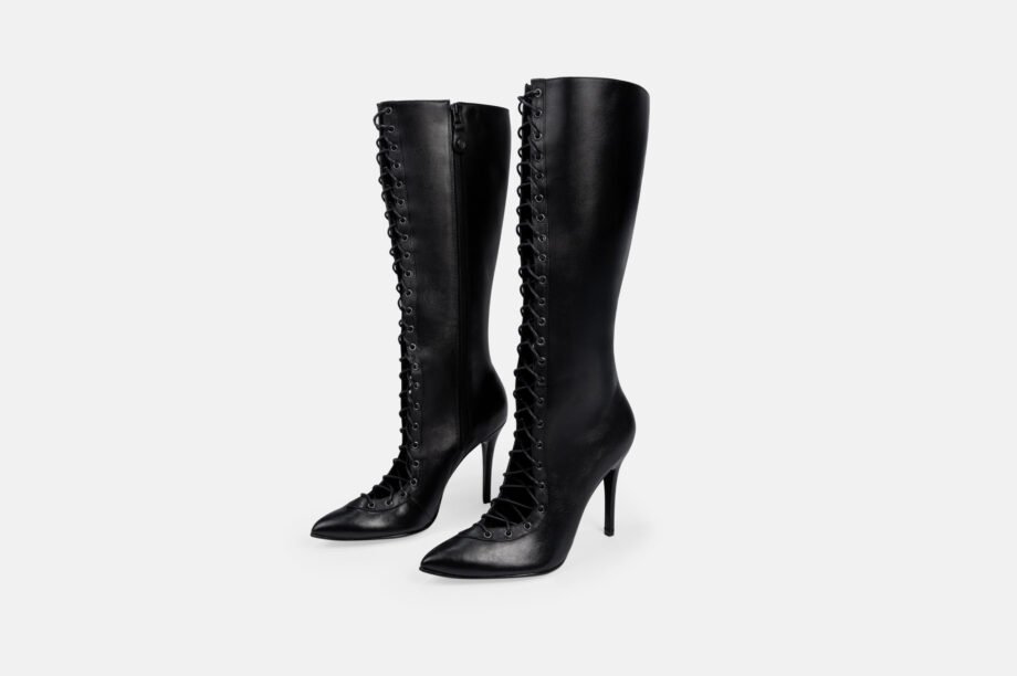 Bota Larga ESCRIBENS Negro con Cordones