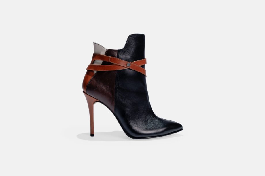 Botin BT-1010 Multicolor negro/vino/natural/beige