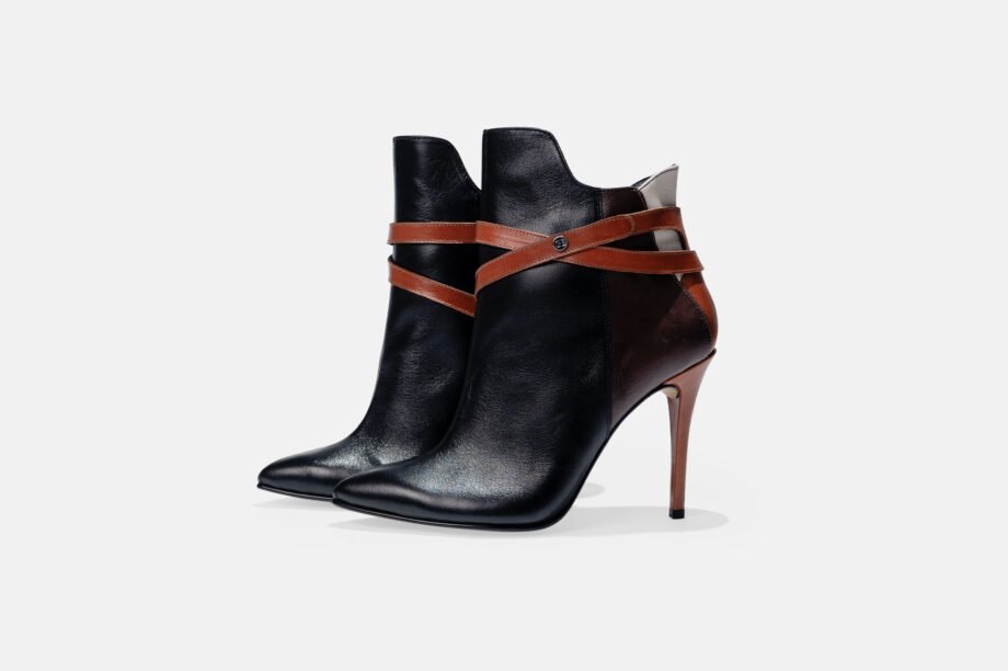Botin BT-1010 Multicolor negro/vino/natural/beige