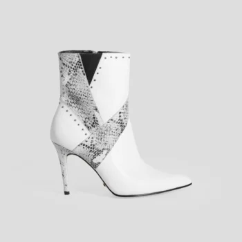 Botin JADE Blanco Culebra Humo