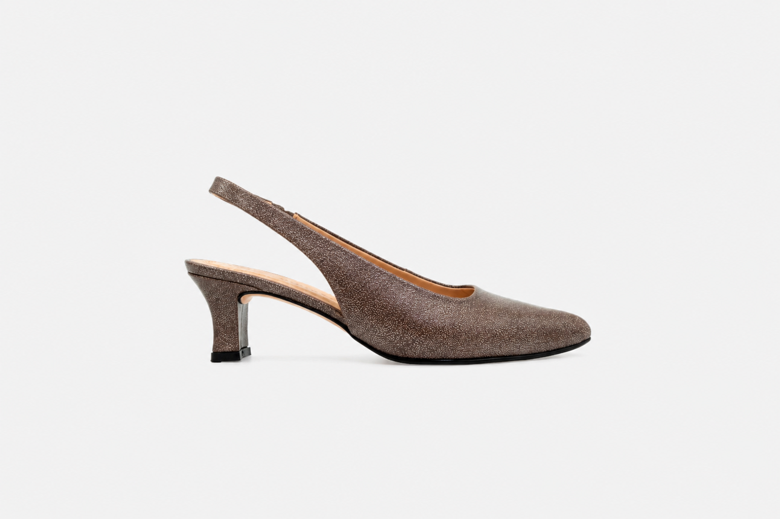 Stilettos PAM en cuero grabado cocoa
