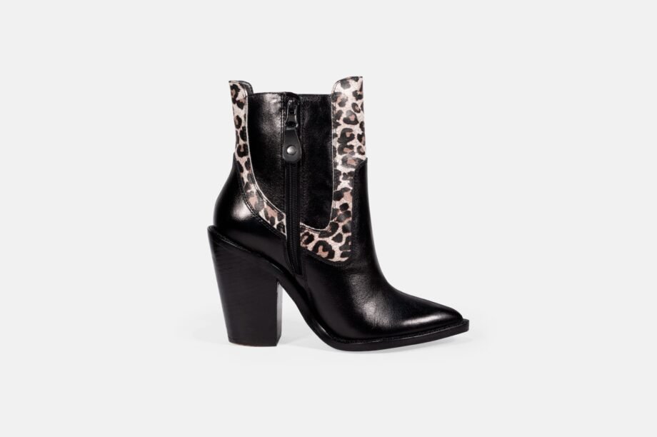 Botin TX-100 Texano Ligas Negro y Print