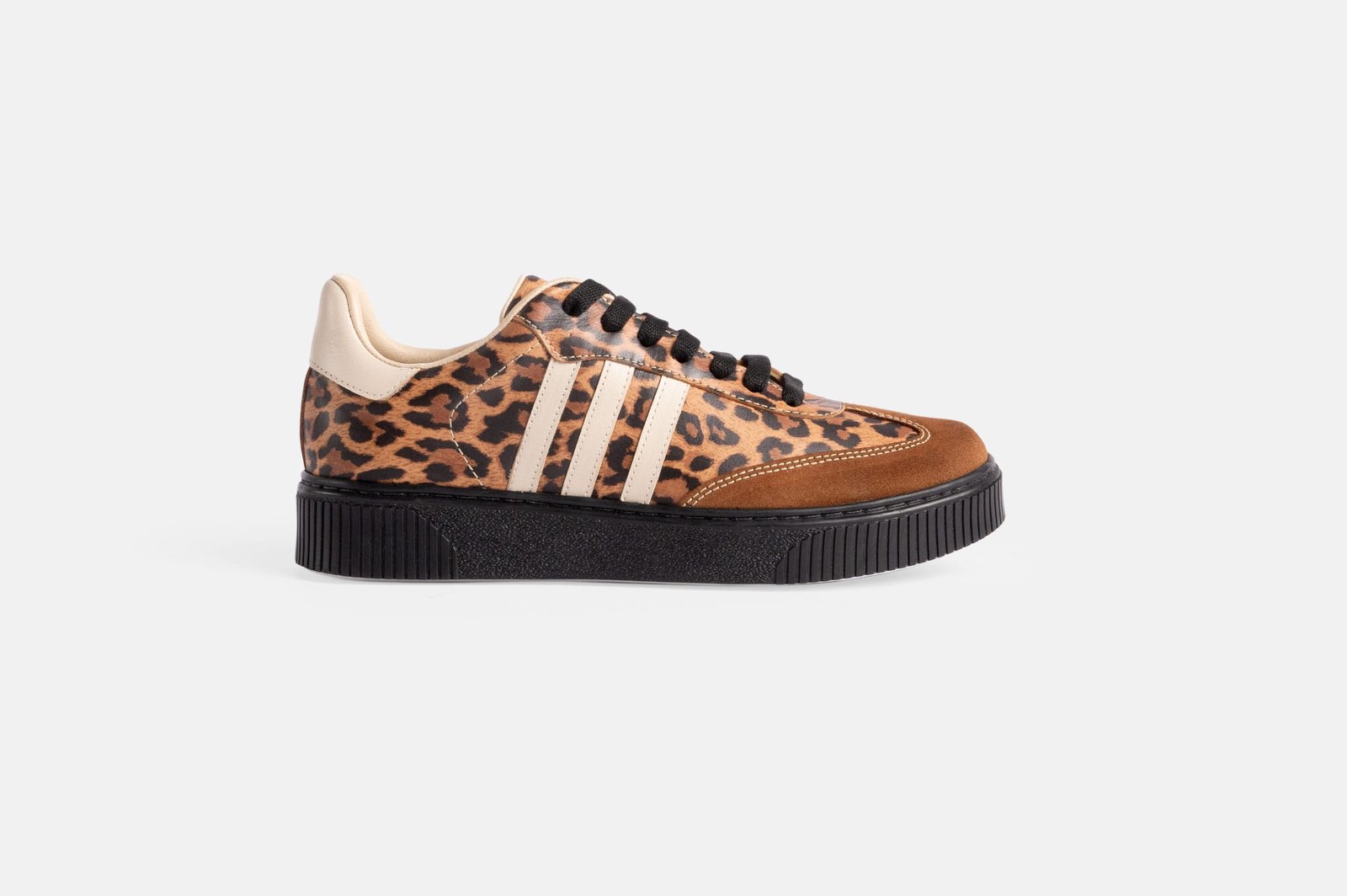 Zapatilla ZAM-04 Leopardo y Gamuza