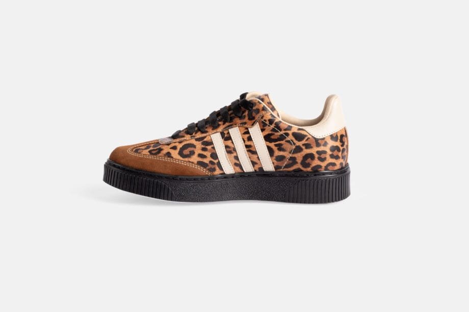 Zapatilla ZAM-04 Leopardo y Gamuza