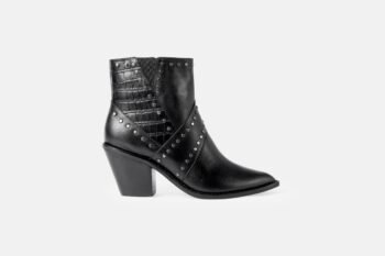 Botin BT-70 TEXANO tachas negro