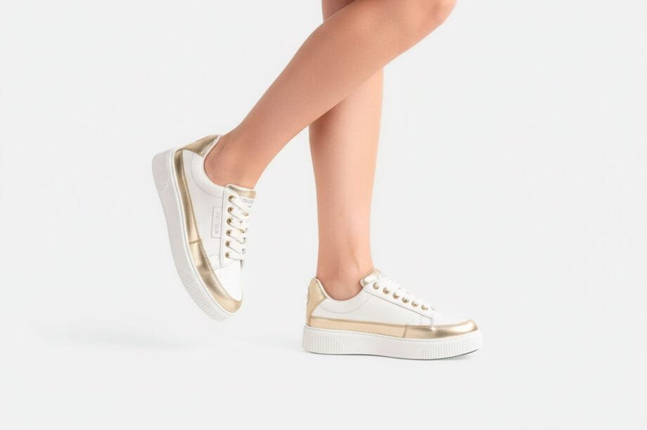 Zapatilla ZA51-24 Blanco/Dorado