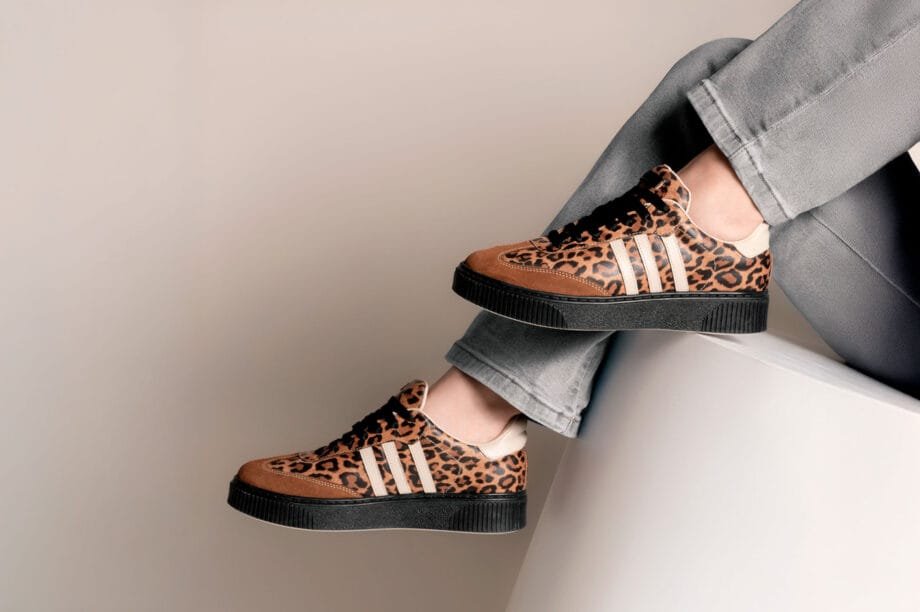 Zapatilla ZAM-04 Leopardo y Gamuza