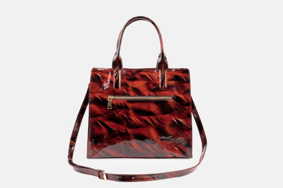 Cartera Bl-08-02 Charol Rojo Roble