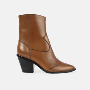 Botin TEX70 Caramelo y Taco Negro