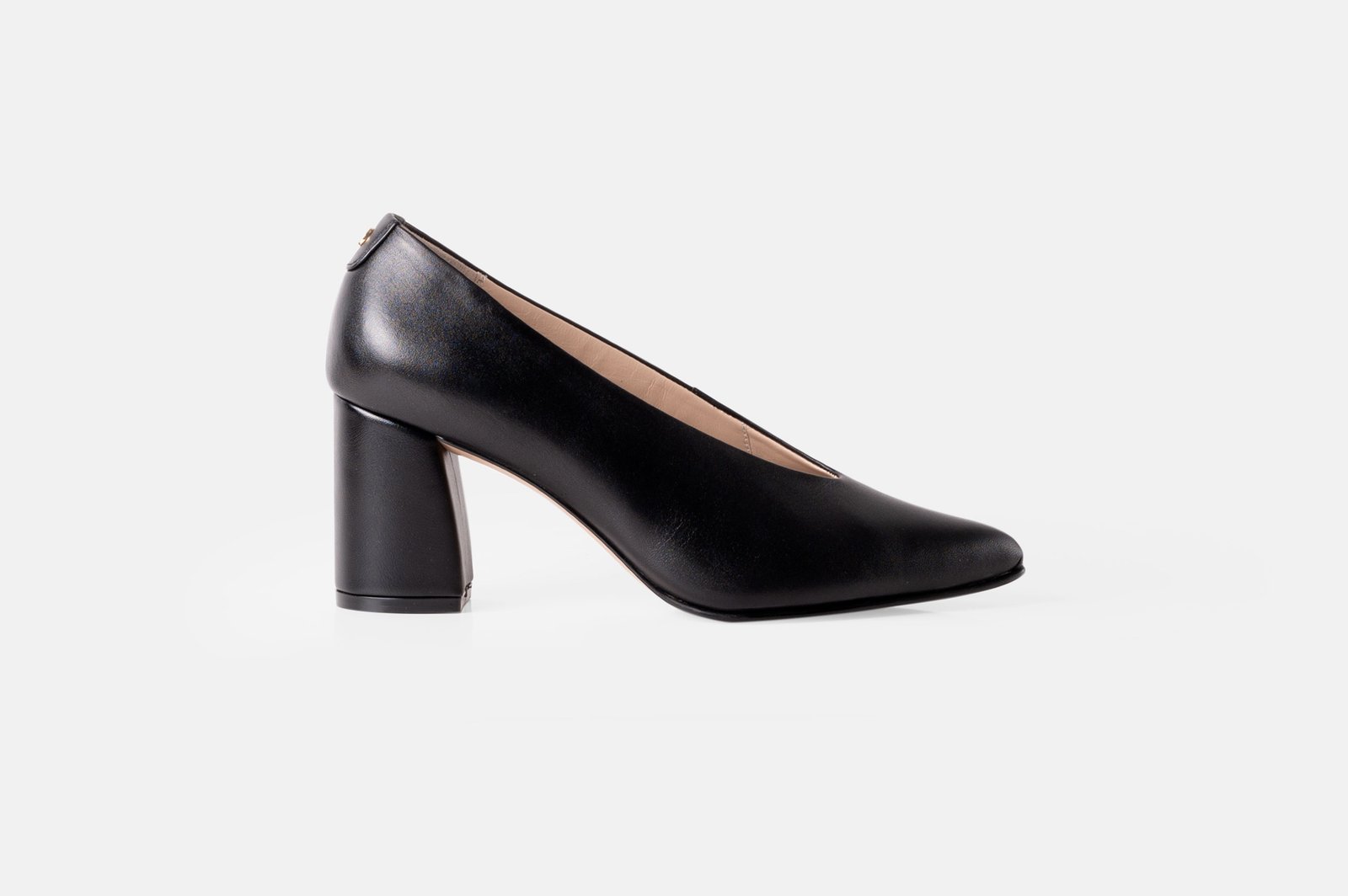 Stiletto BELLA cuero napa negro