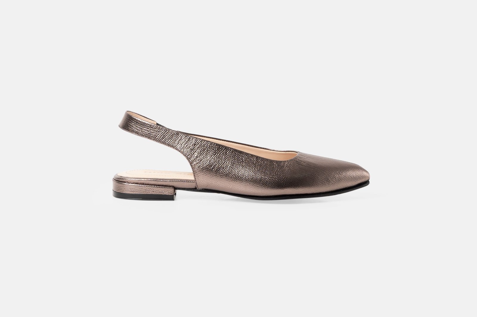 Ballerina ZOE cuero croco bronce