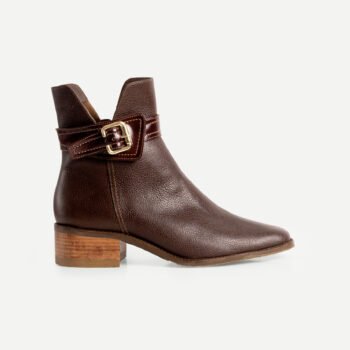 Botin CELES Cuero flotter Marron