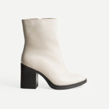 Botin Medellin Hueso Taco Negro