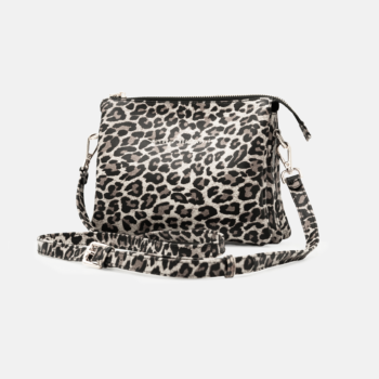 Morral MR-08-26 de cuero folia color hueso AnimalPrint