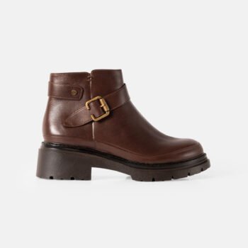 Botin WALK cuero napa marrón