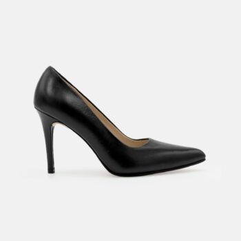 Stiletto Emma Negro Cuero Napa