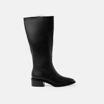 Bota larga VIVIAN cuero flotter negro