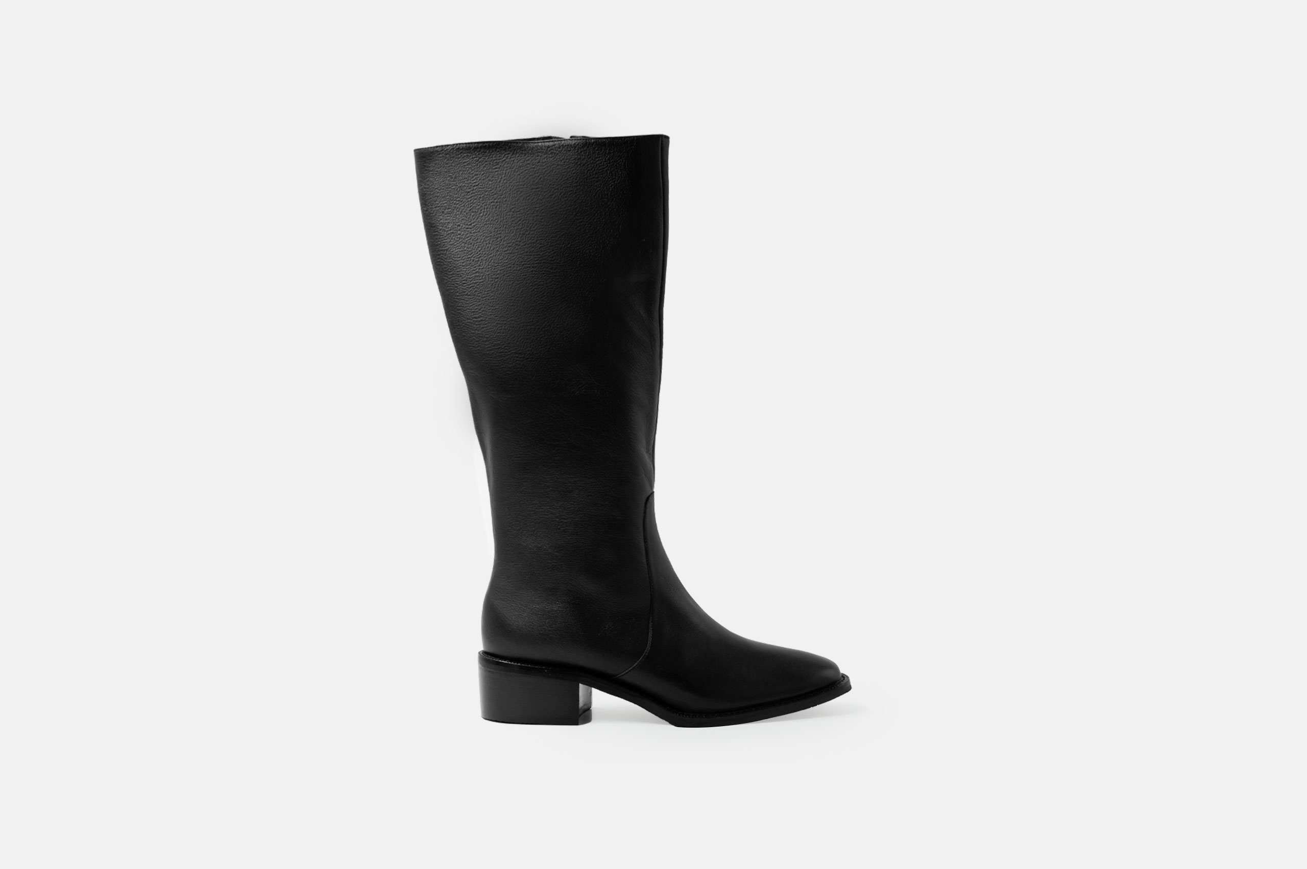 Bota larga VIVIAN cuero flotter negro