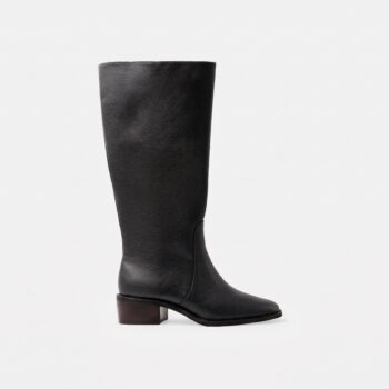 Bota larga VIVIAN cuero flotter negro