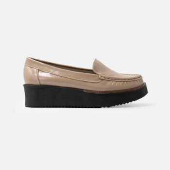 Mocasin MOC-50 cuero charol lavanda